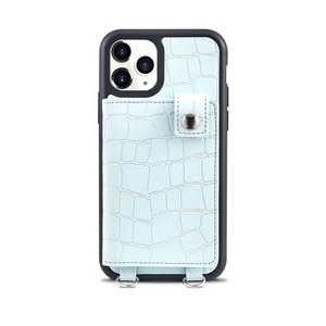 <span class=keywords><strong>Tarjeta</strong></span> <span class=keywords><strong>de</strong></span> Crédito teléfono caso <span class=keywords><strong>de</strong></span> cartera hombro extraíble Correa bandolera <span class=keywords><strong>de</strong></span> cadena larga funda móvil para iPhone 11 Pro - Product Image 1