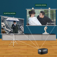 Écran de projection portable Kuaige 100" 16:9 avec trépied mobile et finition blanche mate, garantie 1 an pour une utilisation en intérieur/extérieur