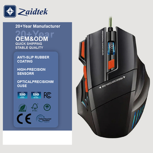Hot Sale 3600 DPI RGB Backlit Optical USB Wired Gaming Mouse 7D for Computer Office and E-Sports Gamers