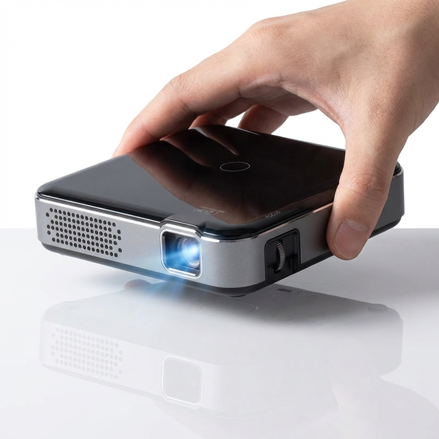 2G 200ANSI Lumens HD Rechargeable Pocket DLP Projector Short Throw Smart Android 4K Home Theater 32GB 2-Year WiFi USB Mobile LED