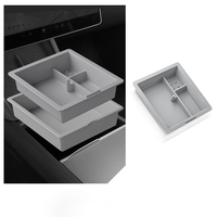 Boîte de rangement pour console centrale en silicone, organiseur d'accoudoir pour Tesla Model 3 Higland / Model Y Juniper / Model YL