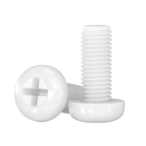 Nylon Plastic Pan Head Phillips Screw M2 M2.5 M3 M4 M5 M6 M8 Non Magnetic 3C Electronics Grade A Injection Molding - Product Image 1