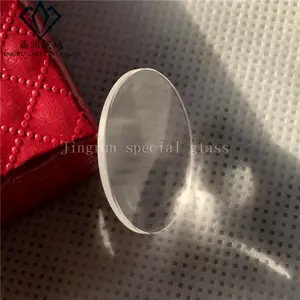 Safir kaplı kristal kırmızı ar-gun kaplama camı mineral kol saati kaplama 36*1.5mm safir cam Fiyat