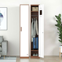 Fer maison garde-robe vêtements Garage vestiaire dortoir école clé vente Almirah porte unique en acier armoire de rangement casier métal