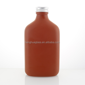 Chất lượng cao 200ml 20cl rỗng kính phẳng hình dạng <span class=keywords><strong>Flask</strong></span> nước trái cây rượu lạnh Brew cà phê rượu chai với nắp nhôm tùy chỉnh màu sắc - Product Image 4