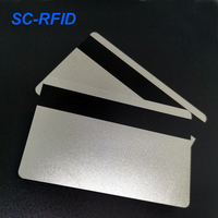 Carte-clé d'hôtel personnalisable à 2 pistes en PVC à bande magnétique Hico programmable RFID à puce 1K