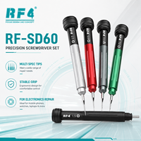 Jeu de tournevis de précision silencieux 5-en-1 en alliage RF4 RF-SD60 pour la réparation de téléphones, appareils photo, montres et ordinateurs