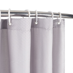 Qualité supérieure Spot Multi Couleur Étanche Lavable Pression <span class=keywords><strong>Mousse</strong></span> Tissu Crochet Rideau De <span class=keywords><strong>Douche</strong></span> Ensemble pour Salle De Bains - Product Image 5