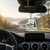 Désodorisant de voiture suspendu AeroFresh avec logo personnalisé, parfum longue durée en papier pour l'intérieur de la voiture, fabricant B2B en gros