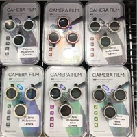 Eagle Eye HD objectif de caméra Film en verre trempé pour iPhone 16 15 14 13Pro Max anti-rayures téléphone paillettes diamant protecteur d'objectif