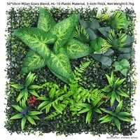 Dekorasi Dinding Tanaman Buatan Dalam Ruangan Rumput Eucalyptus Plastik Buatan untuk Pernikahan Natal Wisuda Latar Belakang Hijau