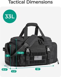 Sac à dos tactique de sport pour hommes, couleur kaki désert, avec porte-bouteille et 4 compartiments pour chaussures de voyage - Product Image 2