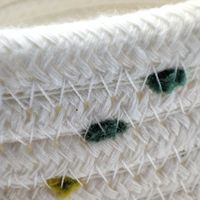 Petits paniers ronds tissés en corde de coton, 1 pièce, petits paniers de rangement pour organiser les jouets, les clés, tiroirs de collations, idée cadeaux