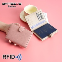 Porta Pasaportes con Bloqueo RFID, Antimagnético, Resistente al Agua, con Múltiples Ranuras, Unisex, para Viajes y Negocios