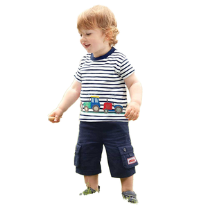 Summer Kids Tales Factory Wholesale Boys' Short Sleeve T-Shirt Casual O-Neck Collar Children's Top Base Shirt - Product Image 6