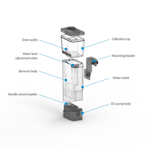 Bubble Magus Mini Q DC5V AIO Sumpfloser Silikon-<span class=keywords><strong>Aquarium</strong></span> Interner Protein-Abschäumer für Salzwasser Kleines Fischbecken bis zu 20 Gallonen - Product Image 4