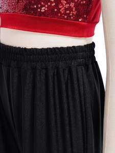 6-16 Kids Girls Modern <b>Dance</b> Clothes Hip Hop Jazz <b>Dance</b> Outfit Crop Top With <b>Pants</b> Stage Performances Parties Casual Daily Wear - Product Image 4