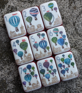 Walk Me haute qualité acrylique 160 moderne Portable Durable écologique américain Mahjong tuiles ensemble luxe <span class=keywords><strong>Paris</strong></span> thème 4 joueurs - Product Image 3