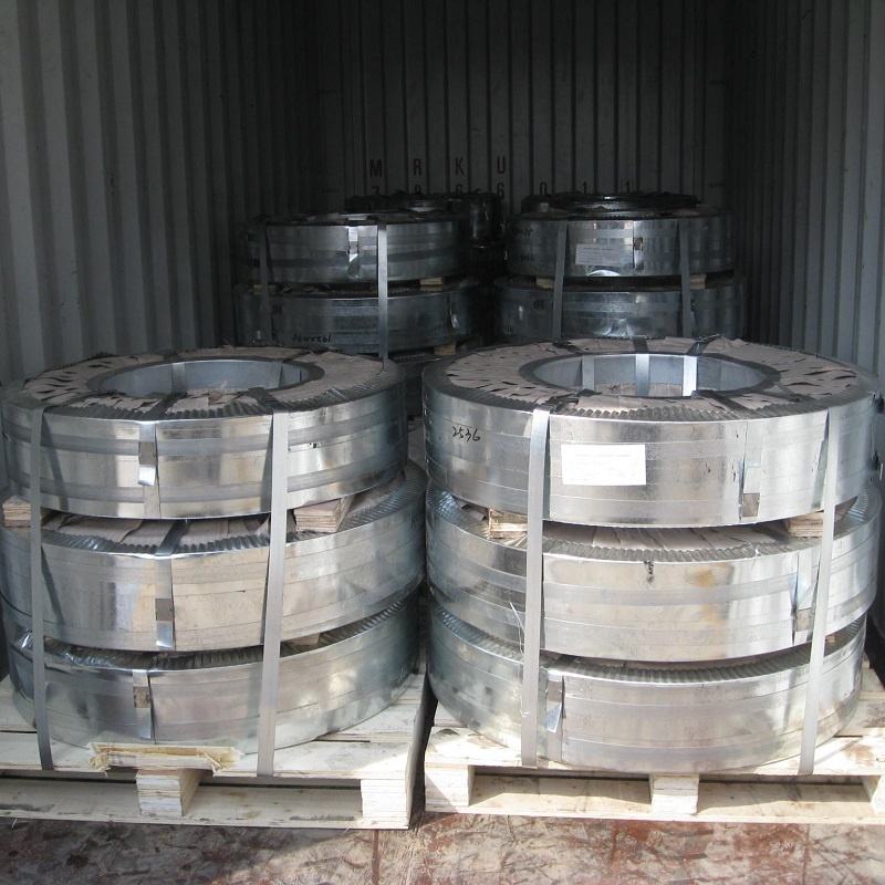 Bright Spangled Surface Galvanized Steel Strips High Strength Q235B ...