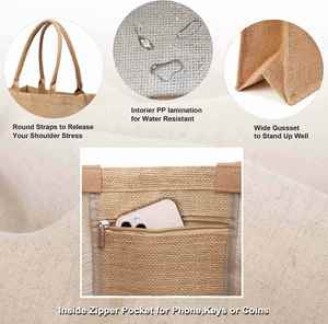 Hot Wedding Birthday Beach Festival Gift for Mom Teacher Friend <b>Bridesmaid</b> Initial <b>Tote</b> Jute <b>Bags</b> - Product Image 4