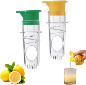 Manual <strong>Lemon</strong> <strong>Squeezer</strong> Small <strong>Lemon</strong> Juicer <strong>Squeezer</strong> <strong>Handheld</strong> Lime Juicer with Lid Mini Orange Press for Home Screw Top G25-326 - Product Image 1
