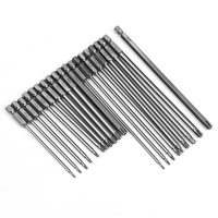 Mata Obeng Torx Plum Blossom Hexagon 150mm dengan Gagang Baja, Diperpanjang, Magnetik Kuat, Kekerasan Super Tinggi, Kelas Industri