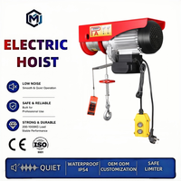 Winch Hoist Listrik Fase Tunggal 110V 220V Tahan Lama IP54 Rendah Kebisingan untuk Gudang dan Lokasi Konstruksi