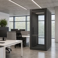 Cabine téléphonique insonorisée, pod acoustique, suite de confidentialité pour studio d'enregistrement, bibliothèque, zone silencieuse, espace de travail individuel portable