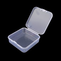 Boîte d'emballage en plastique PP carrée écologique, boîte de rangement transparente pour bijoux, quincaillerie, cadeaux, pièces électroniques, accessoires