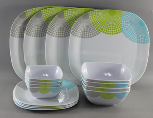 <span class=keywords><strong>Vajilla</strong></span> Moderna de 12 <span class=keywords><strong>Piezas</strong></span> de Plástico, <span class=keywords><strong>Melamina</strong></span> y Fibra de Bambú, los Mejores Materiales de Buena Calidad al Mejor Precio - Product Image 5