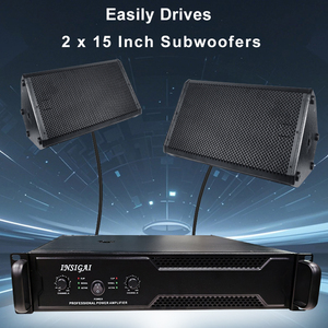 Amplificateur 2 canaux INSIGAI <span class=keywords><strong>1000</strong></span> Watts, puissance professionnelle 1000w, amplificateur stéréo professionnel 2u haute puissance - Product Image 4