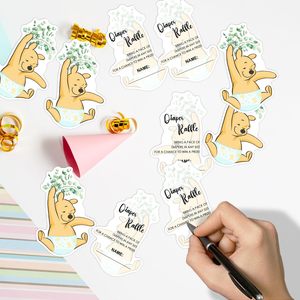 50 Stück Grüne Salbei-Geschenkkarten-Boxen für <span class=keywords><strong>Winnie</strong></span> Baby Shower Party, Dekorationen und Zubehör für Geschlechtsoffenbarung - Product Image 5