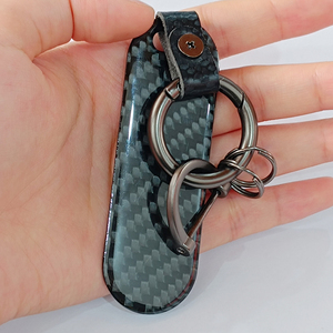 Fabbrica di alta qualità Logo personalizzato in fibra di carbonio portachiavi per auto uomo e <span class=keywords><strong>donna</strong></span> accessorio per auto <span class=keywords><strong>regalo</strong></span> con Logo personalizzato - Product Image 6