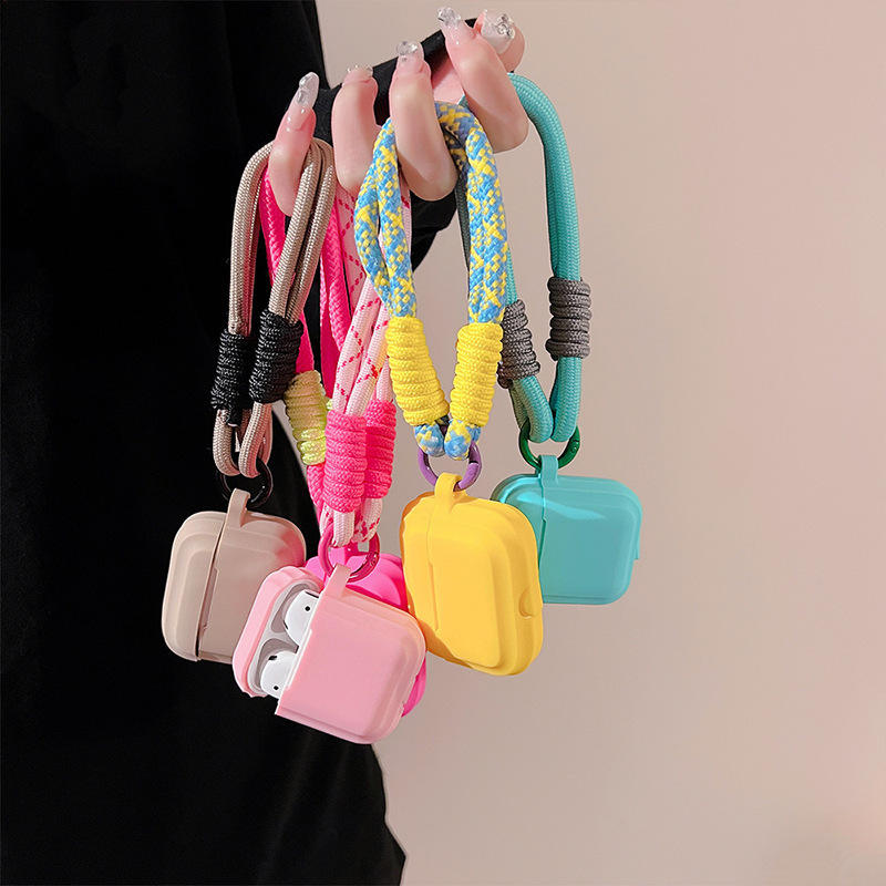 Luxury 3D Strap Chain Earphone Case