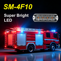 4LED Ultraflaches Seitenmarkierungslicht, LKW-Stroboskop & Krankenwagen-Notfall-Warnblinklicht
