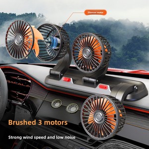 General <span class=keywords><strong>Electric</strong></span> Ventilateur de voiture <span class=keywords><strong>12V</strong></span>/24V Grand ventilateur à trois têtes avec <span class=keywords><strong>clip</strong></span> pour voitures et camions - Product Image 3