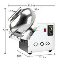 Nouvelle Machine Industrielle Automatique de Polissage de Dragées et de Revêtement de Bonbons et Chocolats Multifonctionnelle BY-300 Modèle 2026