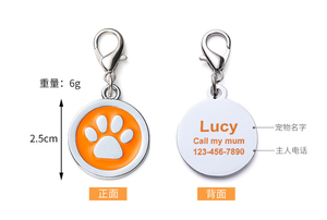 Etiquetas de identificación personalizadas para mascotas, colgante de Collar de perro gato grabado gratis antipérdida, lindo cachorro, gatito, nombre, etiquetas de número de teléfono, suministros para mascotas - Product Image 4