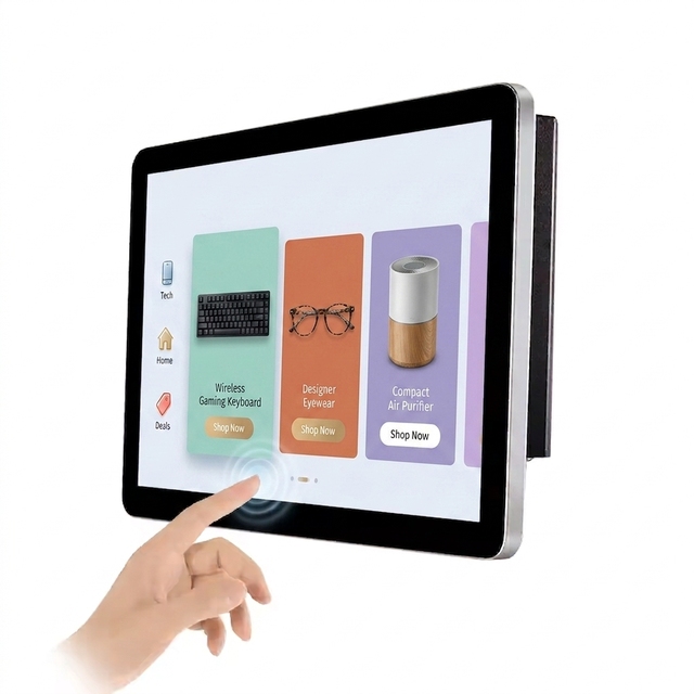 Premium Industrial 21.5 Inch 4K Touch Screen Monitor with Stand Smart Android Display for PC
