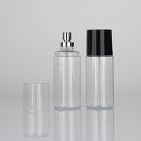 Flacon de parfum rond en plastique PET vide de 88 ml, emballage cosmétique portable avec pompe à brume