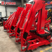 Grue hydraulique articulée Fuman de 1 tonne et 3 tonnes, mini-grue montée sur camion, grue à flèche articulée à télécommande, à vendre