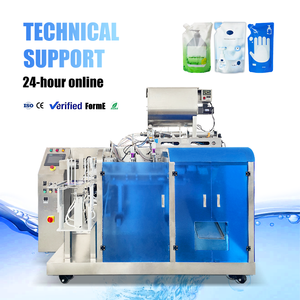 Full <strong>Automatic</strong> Hand Sanitizer Detergent Liquid Doypack Pouch Filling Sealing Machine Manufacturer - Product Image 1