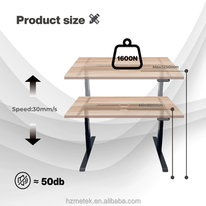 Ngồi điện đứng lên nâng bàn khung lên xuống động cơ đơn cột đôi có thể điều chỉnh bàn - Product Image 3