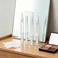 Tubo dispensador giratorio portátil de 2ml y 5ml para cosméticos, aceite para cutículas y base de maquillaje