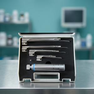 MayoMed Fiber <b>Optic</b> FOREGGER Manual Reusable 4 Blades Intubation Surgical <b>Instruments</b> Diagnostic Laryngoscope Set CE Certified - Product Image 3