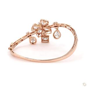 Hermosa Pulsera de Diamantes Dorada para Mujer, Brillante, Ligera, Cómoda, Diseño Clásico, Joyería de Moda, Regalo - Product Image 4