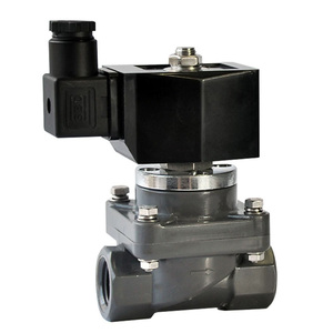 Électrovanne à diaphragme pour air et eau DN25 12Vdc 1 pouce normalement fermée en PVC avec économie d'énergie - Product Image 2
