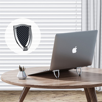 Nouveau support portable invisible en aluminium premium 2026 pour mini-ordinateur portable, rehausseur adhésif de bureau pour ordinateur portable