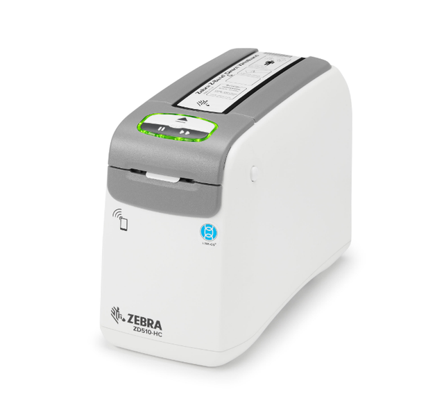 High Quality Zebra ZD510-HC 300dpi Anti-bacterial Coated Wristband Printer for Medical Field Wristband