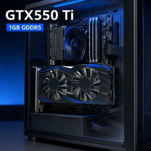 การ์ดจอ GTX550Ti <span class=keywords><strong>1GB</strong></span> GDDR5 128Bit ระบายความร้อนด้วยพัดลม สำหรับการ์ดแสดงผล DVI VGA สำหรับเล่นเกม GPU สำหรับคอมพิวเตอร์ตั้งโต๊ะ - Product Image 4
